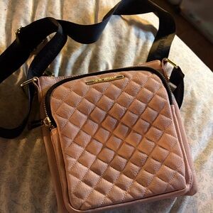 Steve Madden Blush Quilted Crossbody Bag